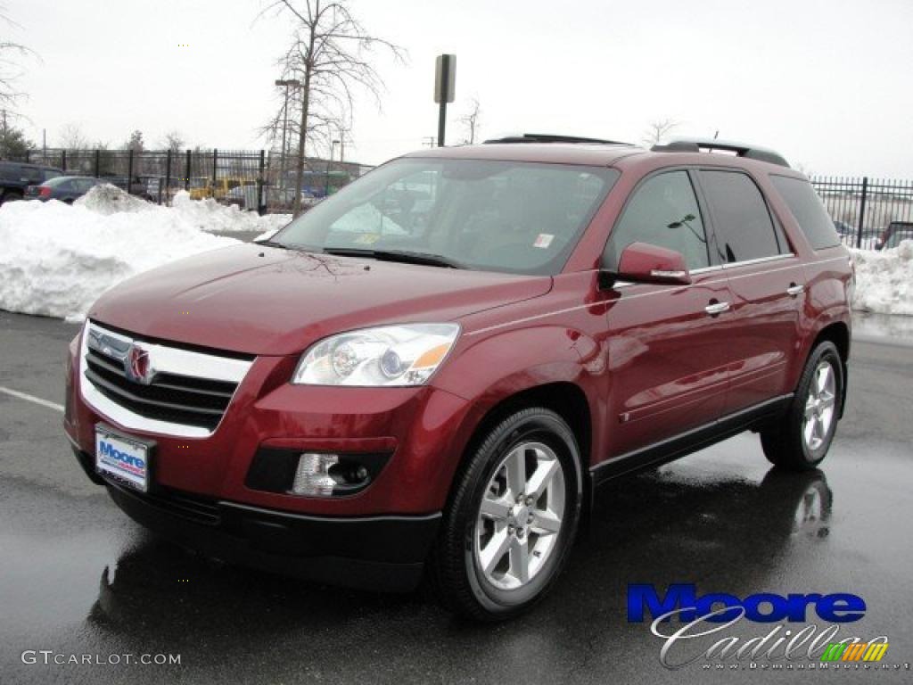 2008 Outlook XR AWD - Red Jewel / Tan photo #1