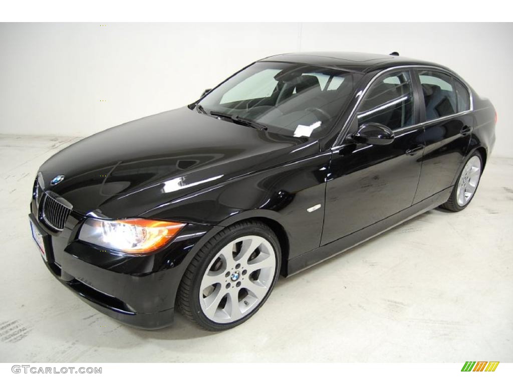 2008 3 Series 335i Sedan - Black Sapphire Metallic / Black photo #10