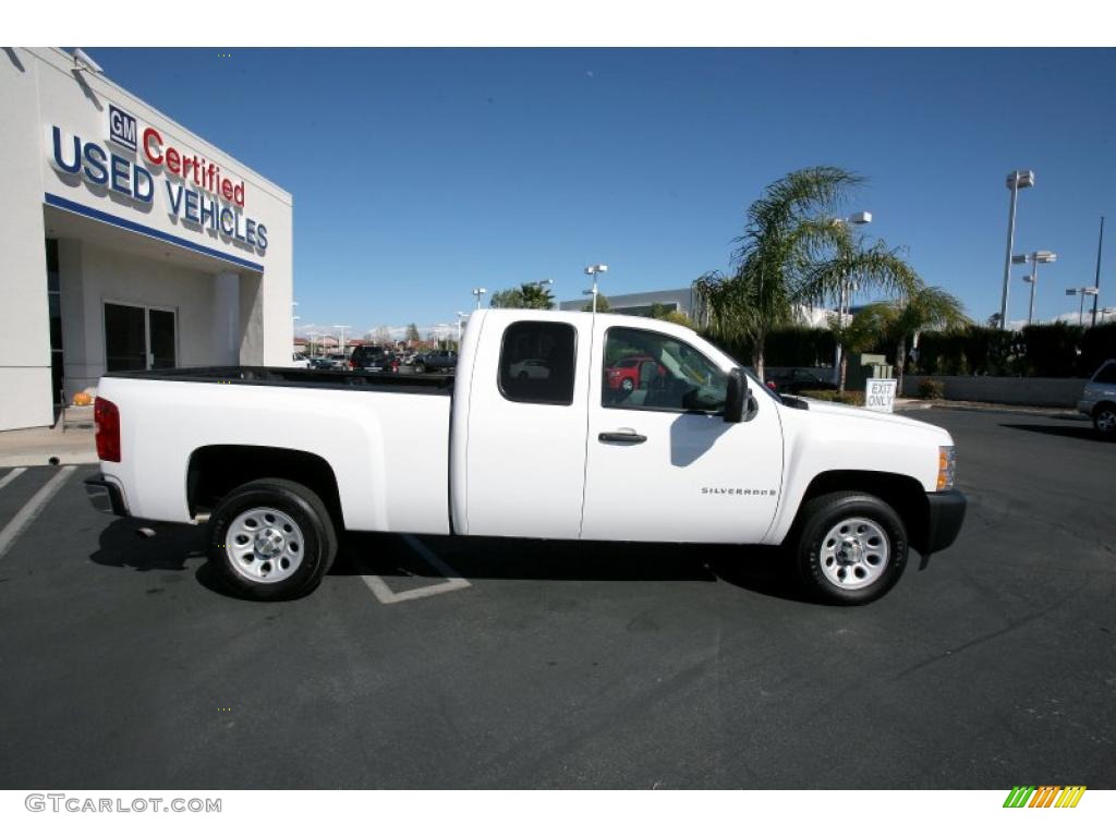 2009 Silverado 1500 Extended Cab - Summit White / Dark Titanium photo #12