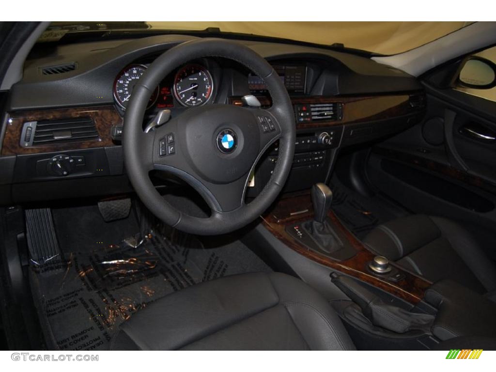 2008 3 Series 335i Sedan - Black Sapphire Metallic / Black photo #19