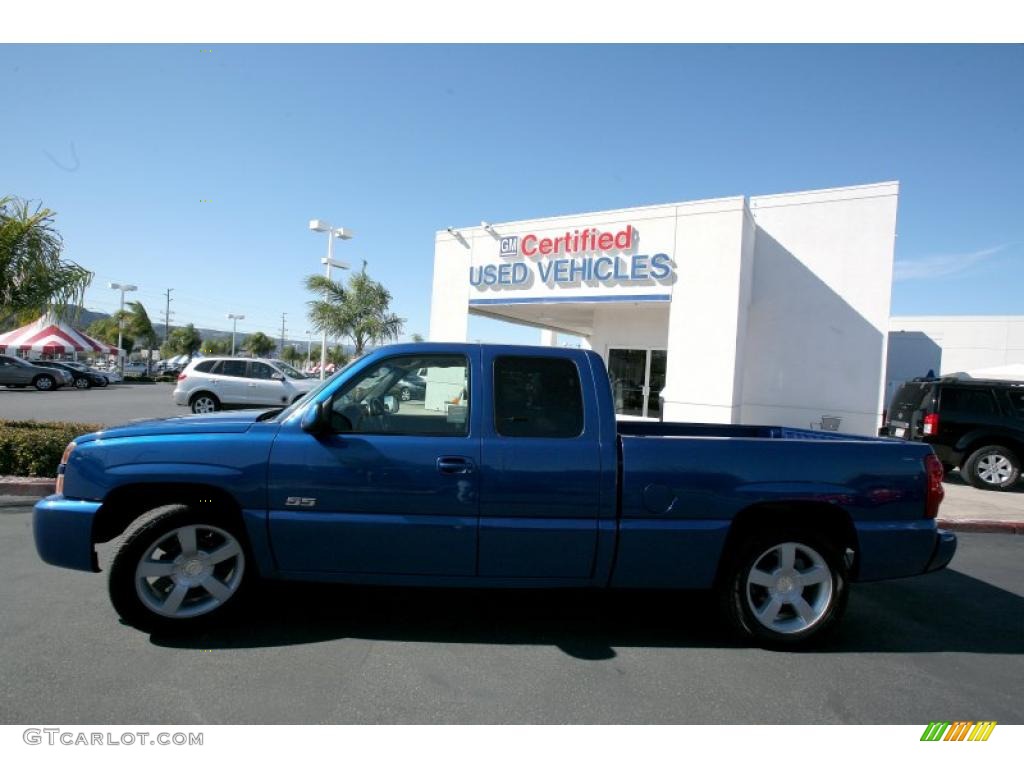 2003 Silverado 1500 SS Extended Cab AWD - Arrival Blue Metallic / Dark Charcoal photo #3