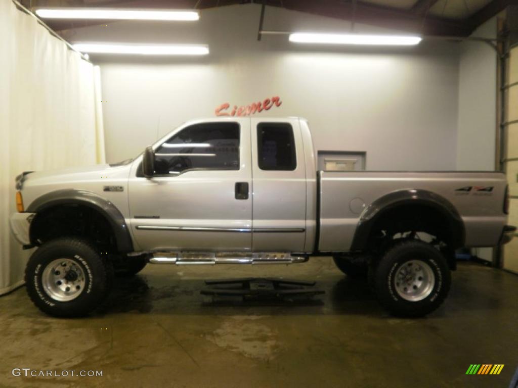 1999 F350 Super Duty XLT SuperCab 4x4 - Silver Metallic / Medium Graphite photo #1