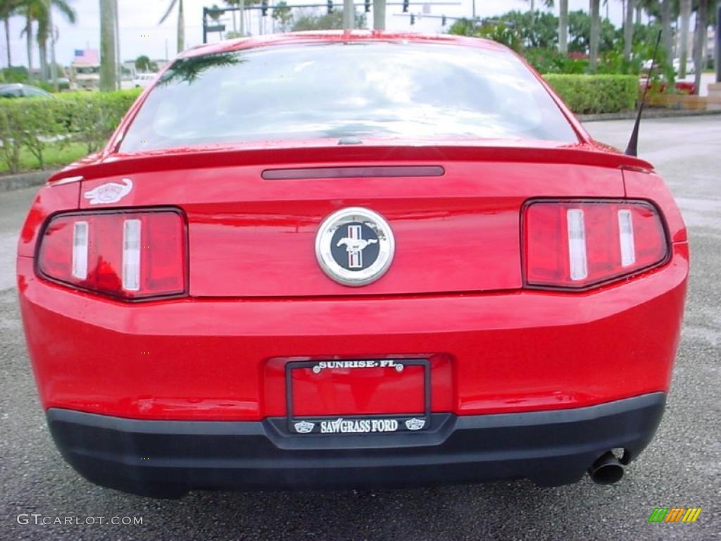 2010 Mustang V6 Premium Coupe - Red Candy Metallic / Charcoal Black photo #4