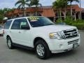 2009 White Platinum Tri-Coat Metallic Ford Expedition XLT 4x4  photo #1