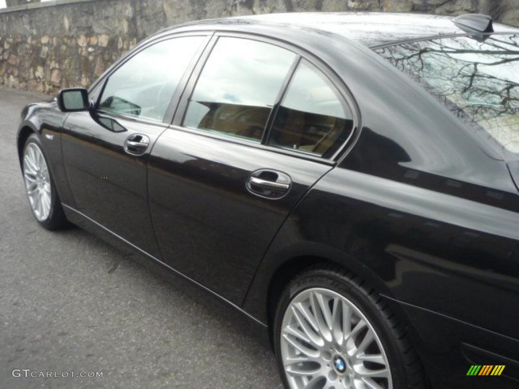 2007 7 Series 750i Sedan - Black Sapphire Metallic / Natural Brown photo #12