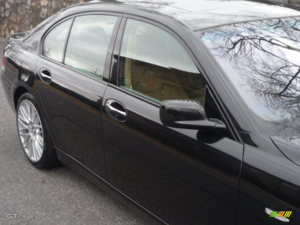 2007 7 Series 750i Sedan - Black Sapphire Metallic / Natural Brown photo #14