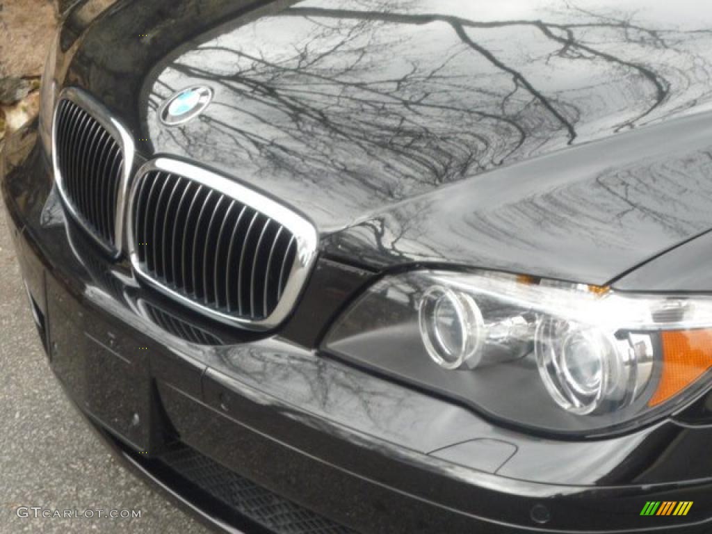 2007 7 Series 750i Sedan - Black Sapphire Metallic / Natural Brown photo #16