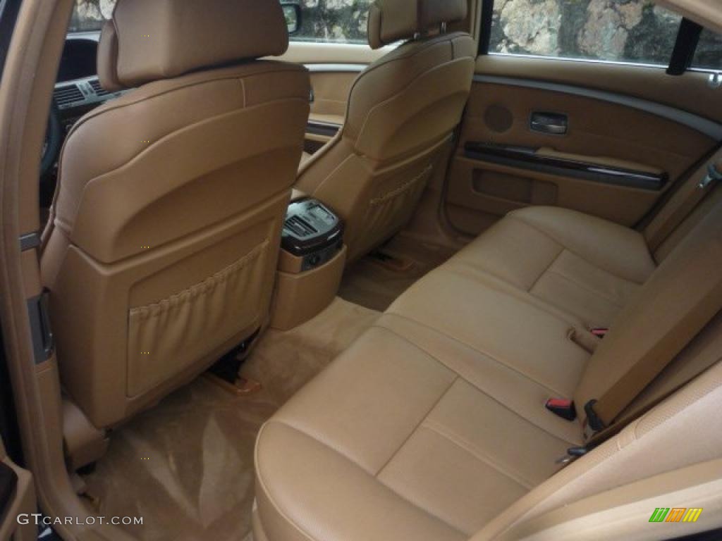 2007 7 Series 750i Sedan - Black Sapphire Metallic / Natural Brown photo #28