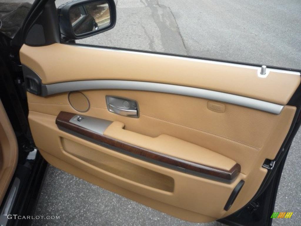 2007 7 Series 750i Sedan - Black Sapphire Metallic / Natural Brown photo #33