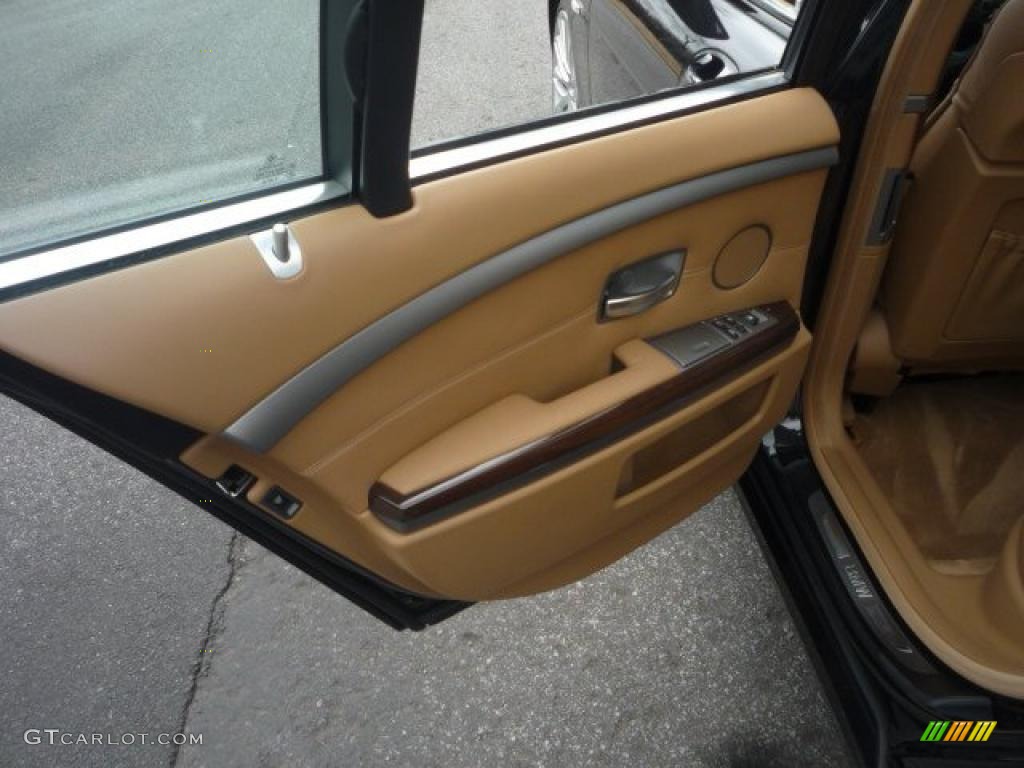 2007 7 Series 750i Sedan - Black Sapphire Metallic / Natural Brown photo #34