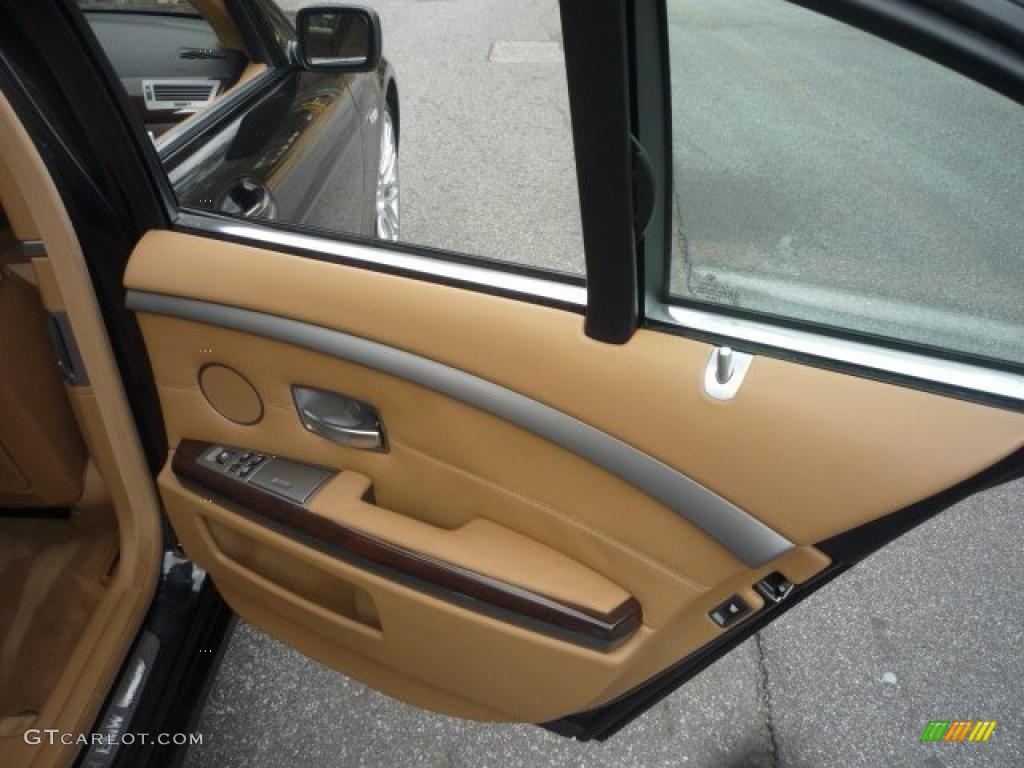 2007 7 Series 750i Sedan - Black Sapphire Metallic / Natural Brown photo #35