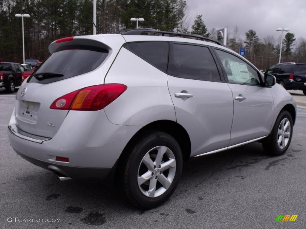 2010 Murano SL - Brilliant Silver Metallic / Black photo #5