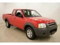 2002 Aztec Red Nissan Frontier XE King Cab  photo #1