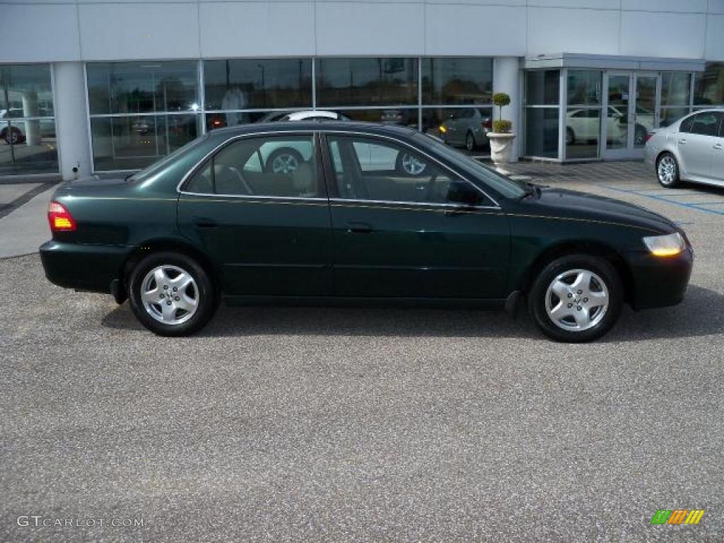 1999 Accord EX V6 Sedan - Dark Emerald Pearl / Ivory photo #2