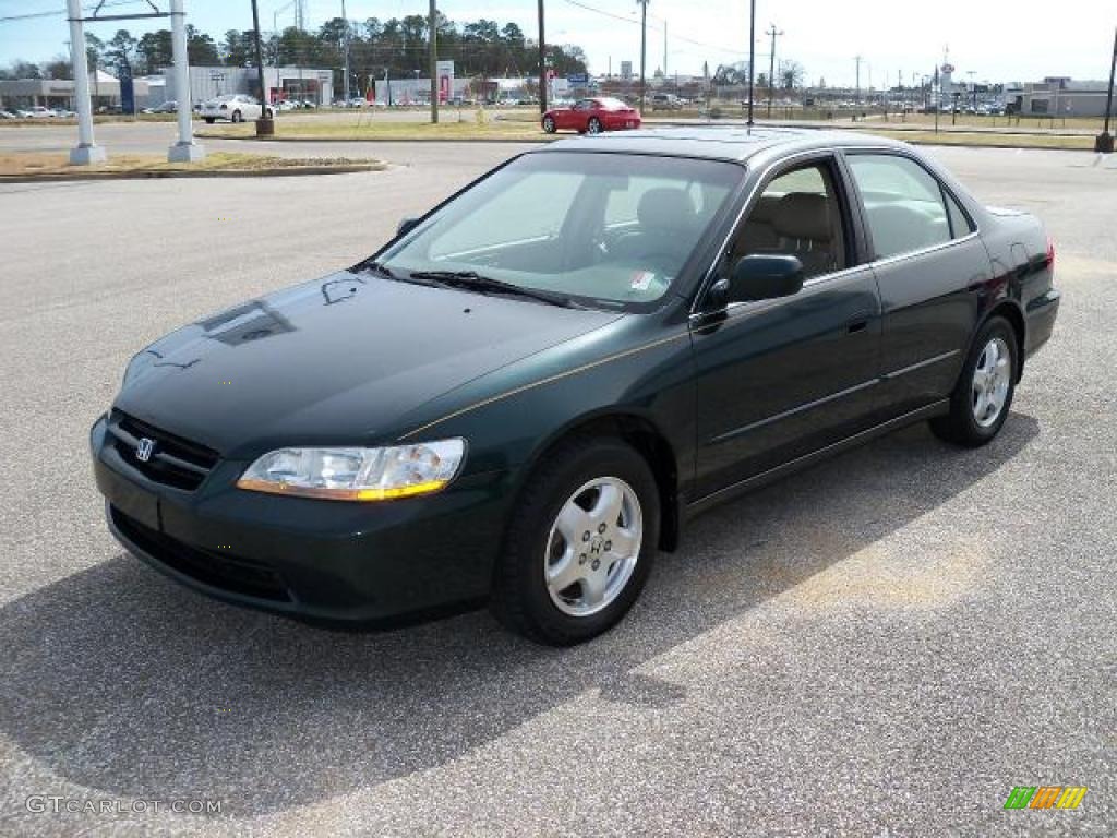 1999 Accord EX V6 Sedan - Dark Emerald Pearl / Ivory photo #7