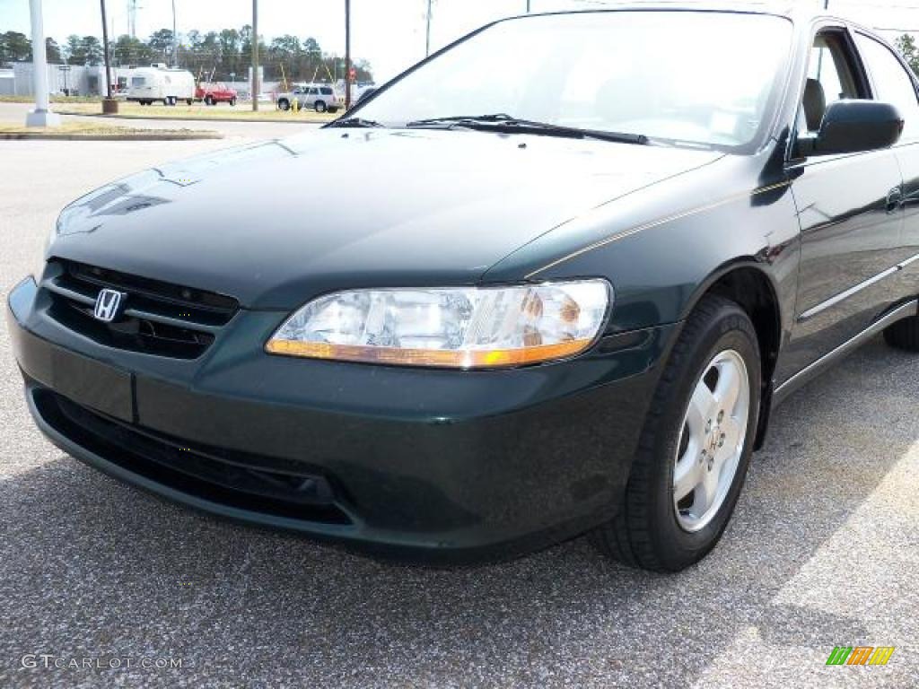 1999 Accord EX V6 Sedan - Dark Emerald Pearl / Ivory photo #8