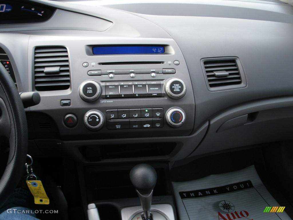 2008 Civic LX Sedan - Atomic Blue Metallic / Gray photo #8