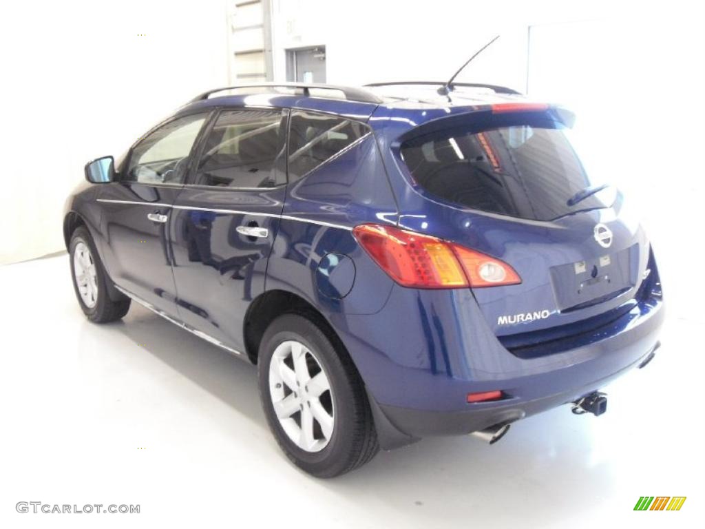 2009 Murano S AWD - Deep Sapphire Metallic / Black photo #3