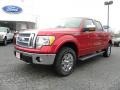 2010 Red Candy Metallic Ford F150 Lariat SuperCrew 4x4  photo #6