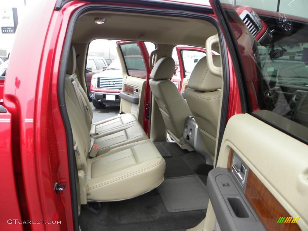 2010 F150 Lariat SuperCrew 4x4 - Red Candy Metallic / Tan photo #11