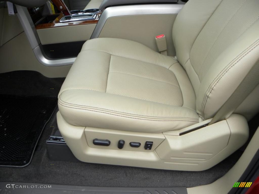 2010 F150 Lariat SuperCrew 4x4 - Red Candy Metallic / Tan photo #17