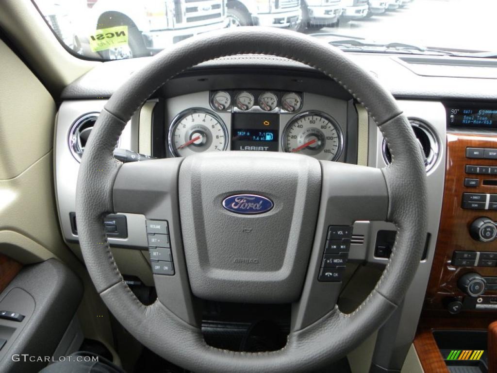 2010 F150 Lariat SuperCrew 4x4 - Red Candy Metallic / Tan photo #19
