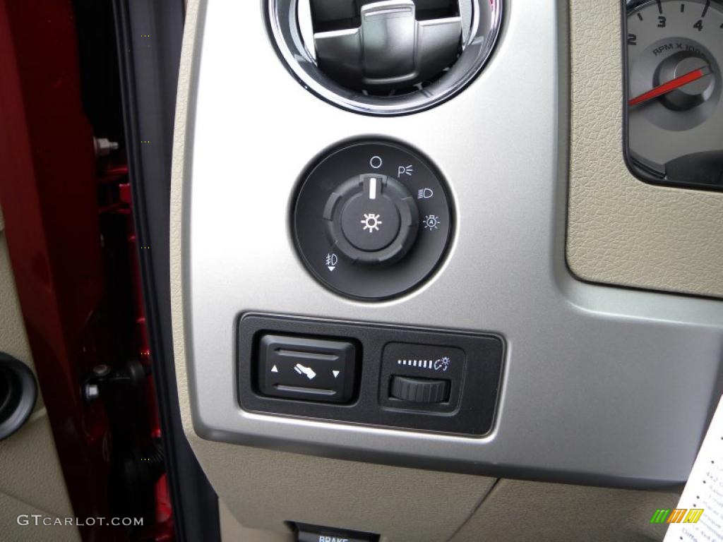 2010 F150 Lariat SuperCrew 4x4 - Red Candy Metallic / Tan photo #30