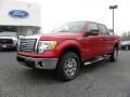 2010 Red Candy Metallic Ford F150 XLT SuperCrew 4x4  photo #6