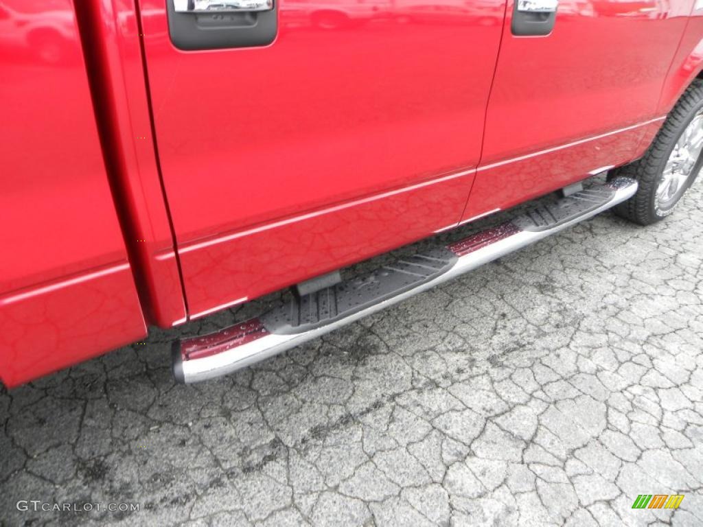 2010 F150 XLT SuperCrew 4x4 - Red Candy Metallic / Tan photo #13