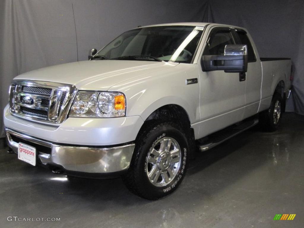 2008 F150 XLT SuperCab 4x4 - Silver Metallic / Medium/Dark Flint photo #1