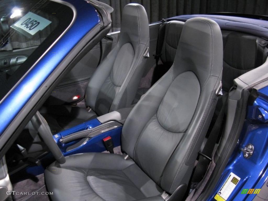 2008 911 Turbo Cabriolet - Cobalt Blue Metallic / Stone Grey photo #5