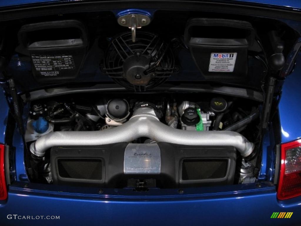 2008 911 Turbo Cabriolet - Cobalt Blue Metallic / Stone Grey photo #15