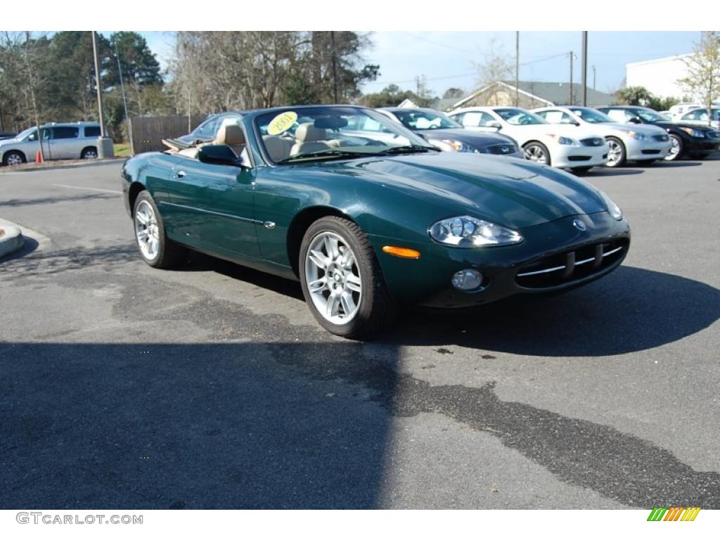 2001 XK XK8 Convertible - British Racing Green Metallic / Cashmere photo #3