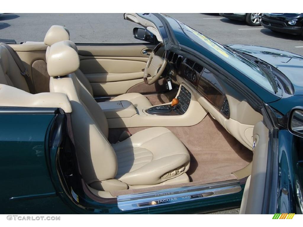 2001 XK XK8 Convertible - British Racing Green Metallic / Cashmere photo #14