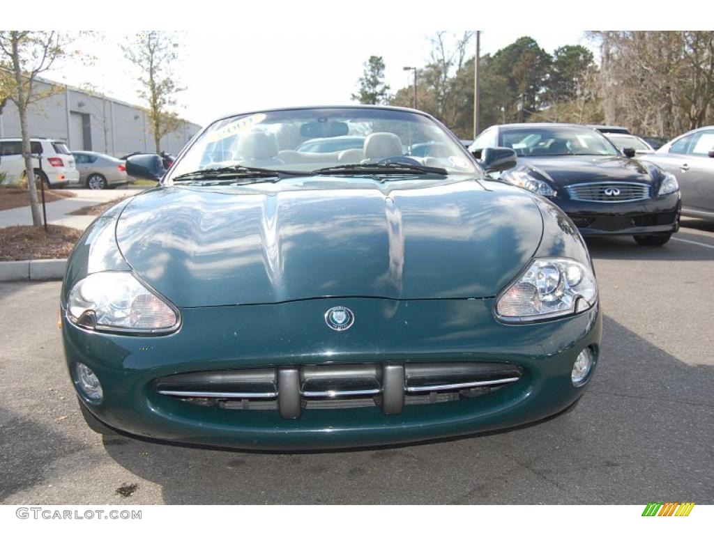 2001 XK XK8 Convertible - British Racing Green Metallic / Cashmere photo #16