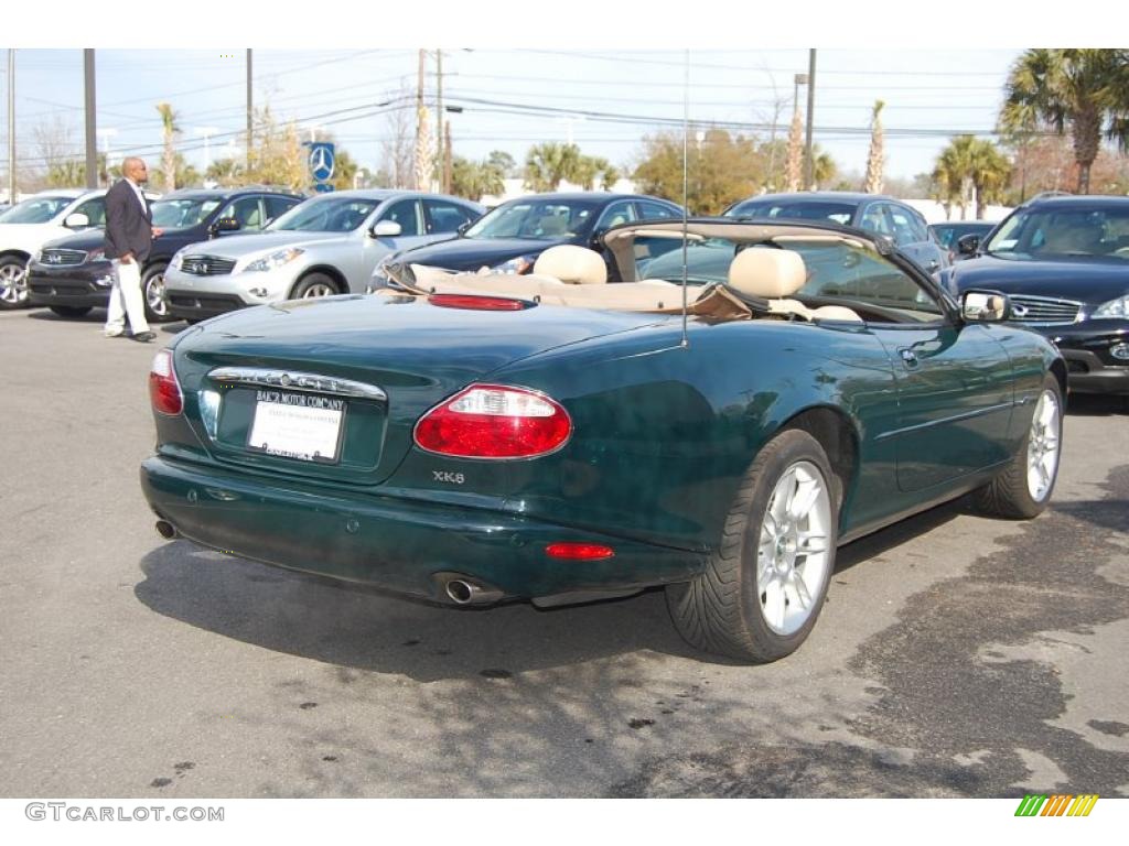 2001 XK XK8 Convertible - British Racing Green Metallic / Cashmere photo #18
