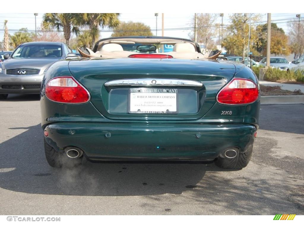 2001 XK XK8 Convertible - British Racing Green Metallic / Cashmere photo #19