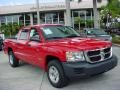 2008 Inferno Red Crystal Pearl Dodge Dakota SXT Crew Cab  photo #1