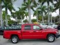 2008 Inferno Red Crystal Pearl Dodge Dakota SXT Crew Cab  photo #2