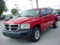 Inferno Red Crystal Pearl - Dakota SXT Crew Cab Photo No. 8