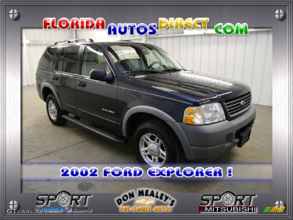 2002 Explorer XLS - True Blue Metallic / Graphite photo #1