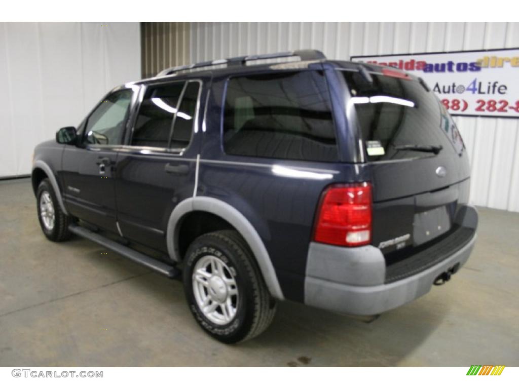 2002 Explorer XLS - True Blue Metallic / Graphite photo #7