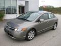 2008 Galaxy Gray Metallic Honda Civic LX Sedan  photo #2