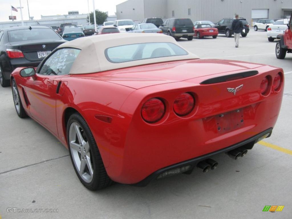 2006 Corvette Convertible - Victory Red / Cashmere Beige photo #2