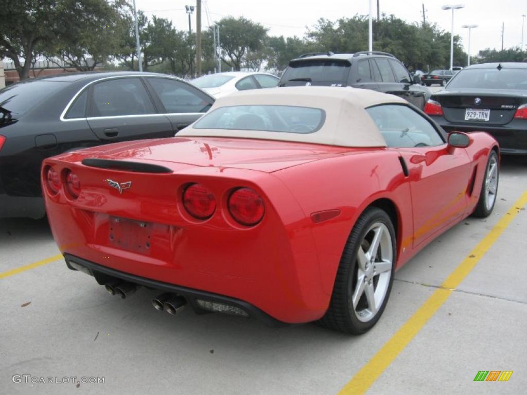 2006 Corvette Convertible - Victory Red / Cashmere Beige photo #3