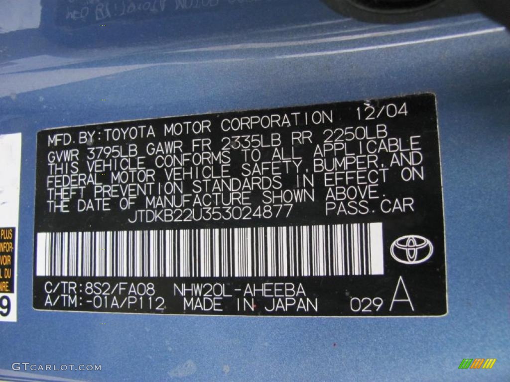 2005 Prius Hybrid - Seaside Blue Pearl / Ivory/Brown photo #19
