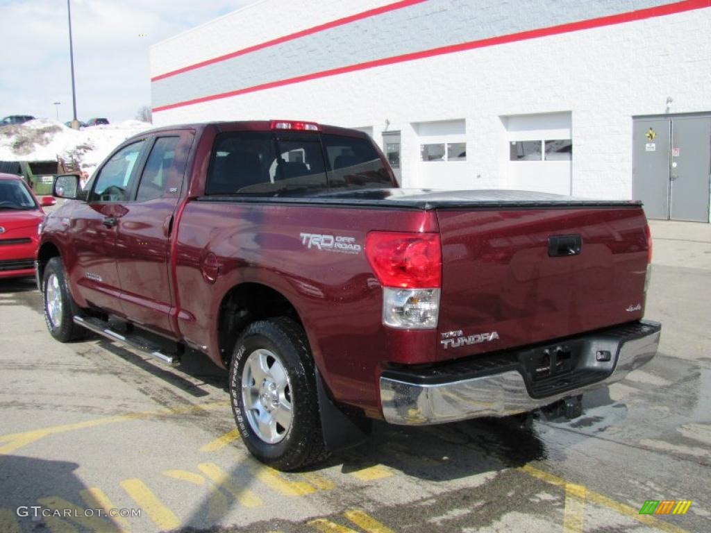 2008 Tundra SR5 TRD Double Cab 4x4 - Salsa Red Pearl / Graphite Gray photo #4