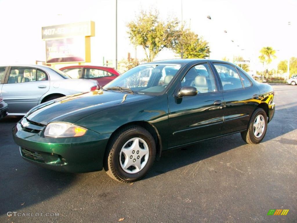 2004 Cavalier Sedan - Dark Green Metallic / Graphite photo #1