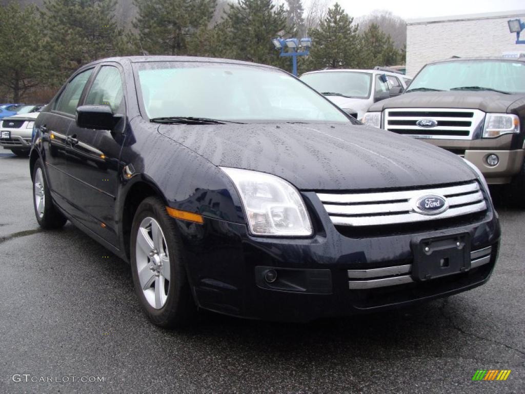 2009 Fusion SE - Dark Blue Ink Metallic / Camel photo #3
