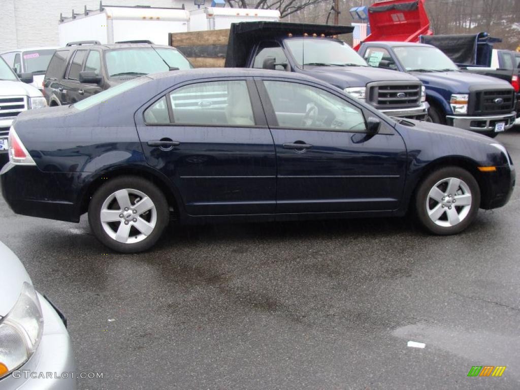 2009 Fusion SE - Dark Blue Ink Metallic / Camel photo #4
